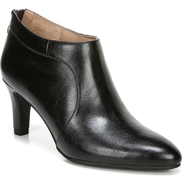 LifeStride Womens Georgia Booties Black Close Toe Slip On Booties Shoes NWT - Picture 1 of 3